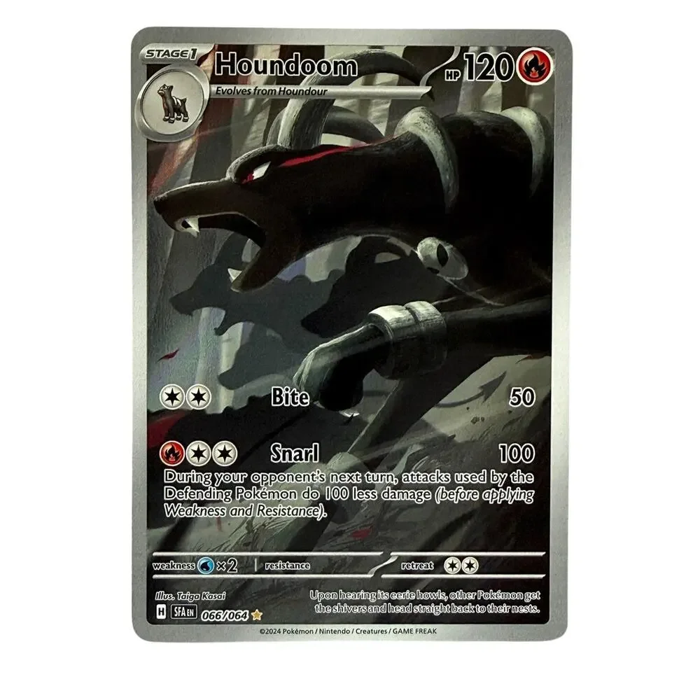 Pokémon TCG Houndoom 066/064 Shrouded Fable 2024 Illustration Rare Holo NM-MT